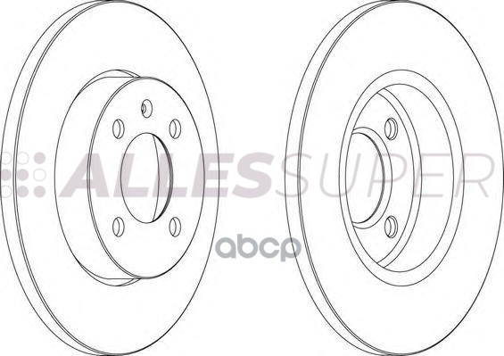 Ferodo DDF205 Диск тормозной передний (комплект - 2 шт.) 