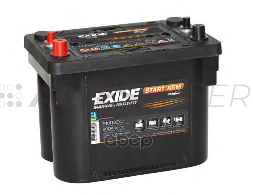 АКБ EXIDE MARINE&LEISURE START AGM EM900 42А/ч (EM900)  12V 700 A EN  230x173x206 АКБ EXIDE MARINE&LEISURE START AGM EM900 42А/ч (EM900)  12V 700 A EN  230x173x206