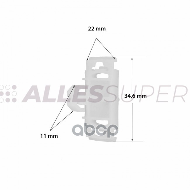 ONE Клипса автомобильная (автокрепеж) 1шт FIX0845