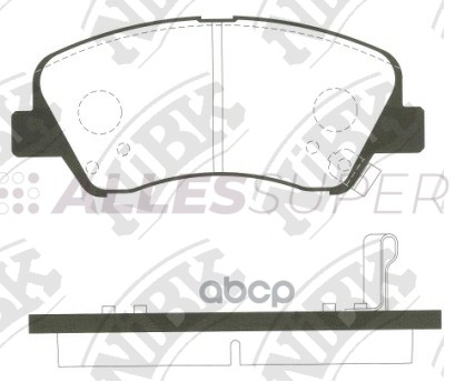 NiBK Колодки перед. тормозные дисковые PN0537