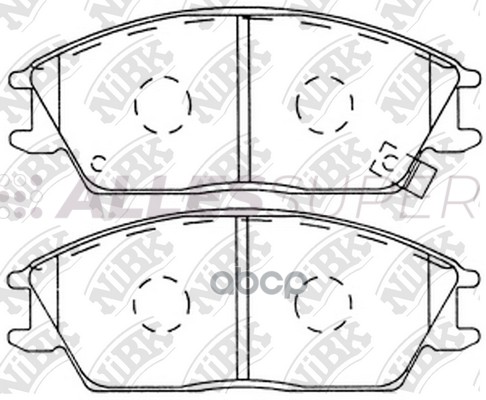 NiBK Колодки тормозные дисковые PN0091