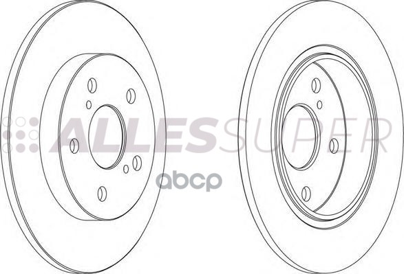Ferodo DDF1645 Диск тормозной задний (комплект - 2 шт.) 