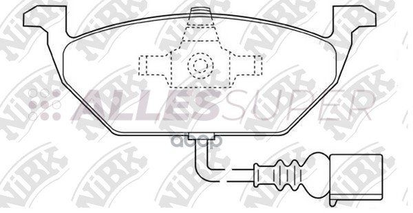 NiBK Колодки тормозные дисковые PN0148W