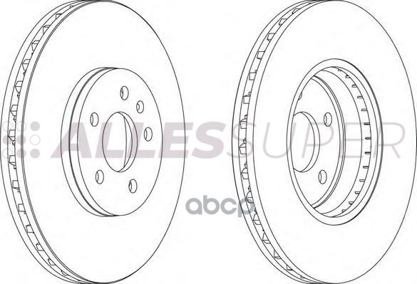Ferodo DDF1664 Диск тормозной передний (комплект - 2 шт.) 