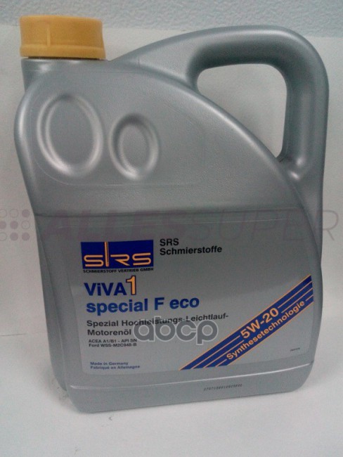SRS Масло моторное VIVA 1 Special F Eco 5W-20 (5 л.)