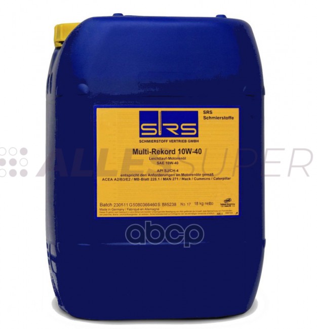 SRS Масло моторное Multi-Rekord 10W-40 (20 л.)
