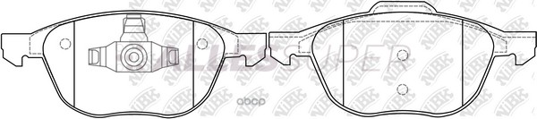 NiBK Колодки тормозные дисковые PN0365