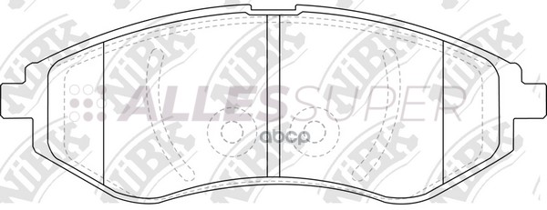 NiBK Колодки тормозные дисковые PN0370