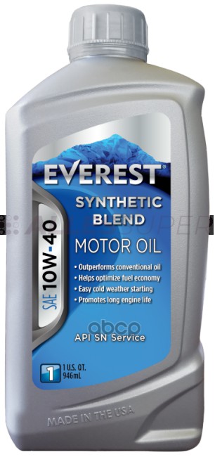 Everest Масло моторное 10W-40 SP (A3/B4) (1л) Everest Масло моторное 10W-40 SP (A3/B4) (1л)