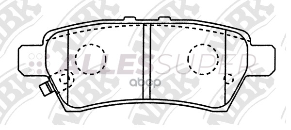 NiBK Колодки тормозные дисковые PN0430