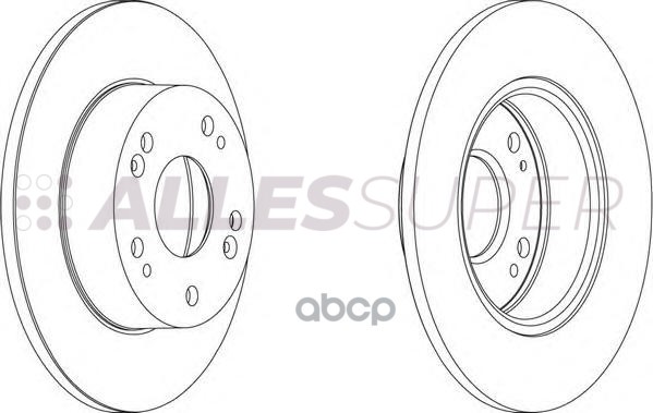 Ferodo DDF1390 Диск тормозной задний (комплект - 2 шт.) 