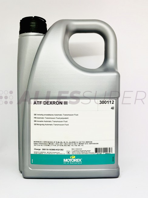 MOTOREX Масло трансмиссионное ATF DEXRON III (4л)