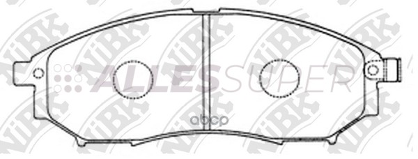 Nibk Колодки тормозные дисковые PN2444