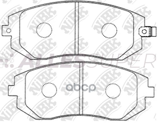 Nibk Колодки тормозные дисковые PN7460