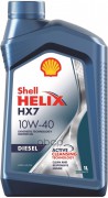 Shell  Helix Diesel  HX7 10W40 (1L) (синий).Масло моторное