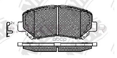 NIBK Колодки тормозные передние PN25000