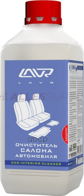 LAVR Ln1462 Очиститель ткан. обивки салона "Против сложных загрязнений" (конц. 1:5-10) 1л.