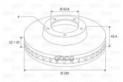 Valeo Диск тормозной (1 шт) 297560