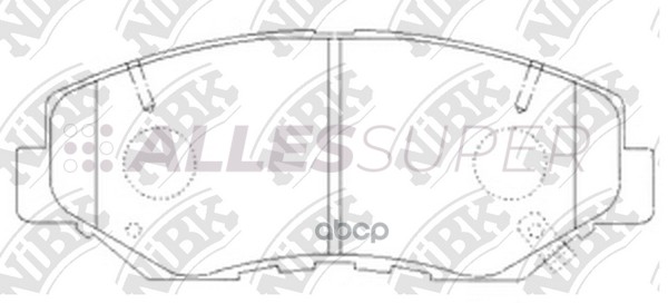 Nibk Колодки тормозные дисковые PN8485