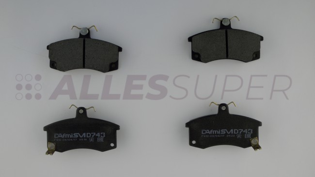 Колодка торм передняя Dafmi "Semi Metallic" D743SM 2108-3501080, к-т Колодка торм передняя Dafmi "Semi Metallic" D743SM 2108-3501080, к-т