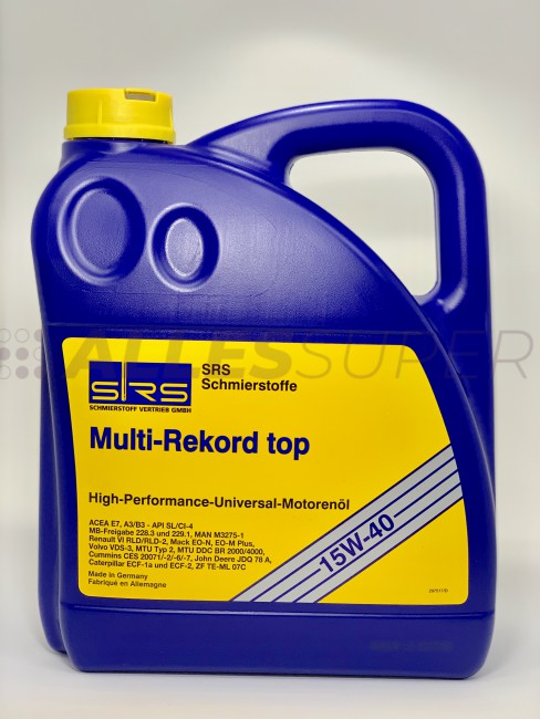 SRS Масло моторное Multi-Rekord top 15W-40 E7 / API CI-4 (4 л.)