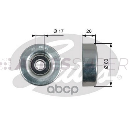 Gates Направляющий ролик пр. агрегатов DriveAlign T36424