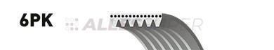 Gates Поликлиновый ремень 6PK2520