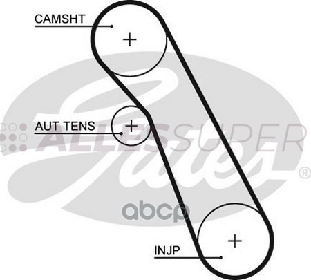 Gates Зубчатый ремень пр. ГРМ PowerGrip 5541XS