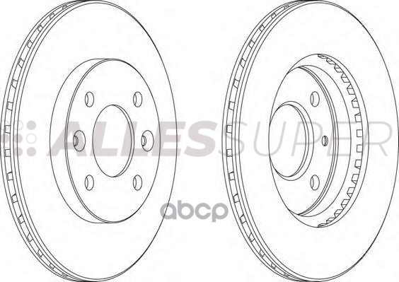 Ferodo DDF158 Диск тормозной передний (комплект - 2 шт.) 