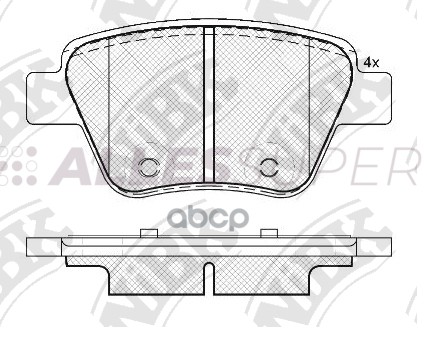 NiBK Колодки тормозные дисковые PN0550