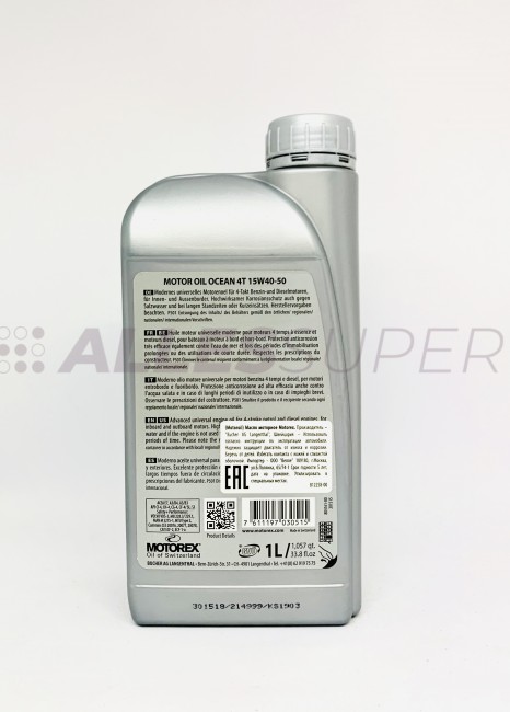 MOTOREX мото масло моторное OCEAN 4T 15W/40-50 (1л.)