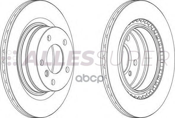 Ferodo DDF1549 Диск тормозной задний  (комплект-2шт.) 