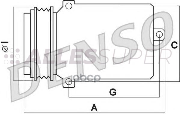 Denso Компрессор кондиционера DCP17125