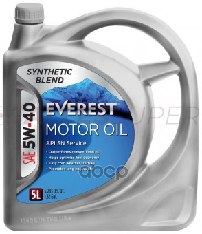 Everest Масло моторное 5W40 SP (A3/B3/B4) (synt.) (5л)