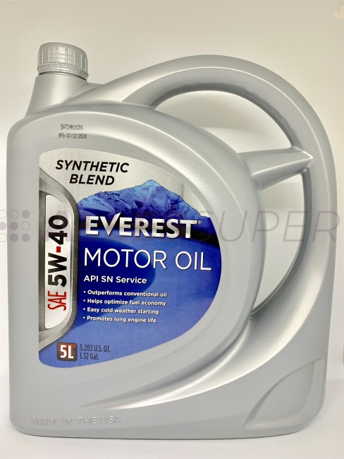 Everest Масло моторное 5W40 SP (A3/B3/B4) (synt.) (5л)