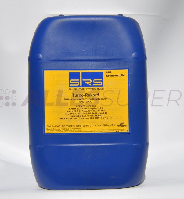 SRS Масло моторное Turbo-Rekord 15W-40 E7 (20 л.)