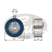 Gates Натяжной ролик пр. ГРМ PowerGrip T43152