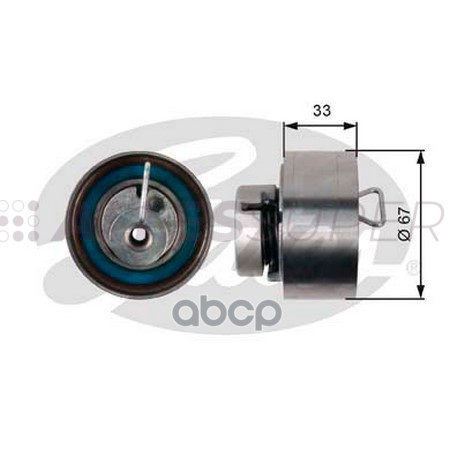 Gates Натяжной ролик пр. ГРМ PowerGrip T43005