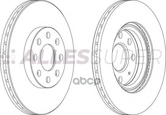 Ferodo DDF1304 Диск тормозной передний (комплект - 2 шт.) 