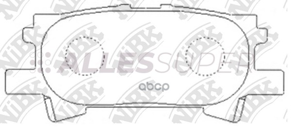 NiBK Колодки тормозные дисковые PN1498