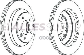 Ferodo DDF1580C Диск тормозной задний (комплект - 2 шт.) 