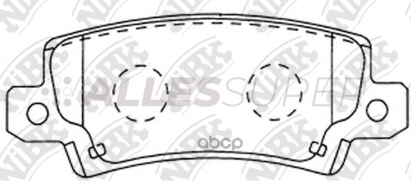 NiBK Колодки тормозные дисковые PN1827