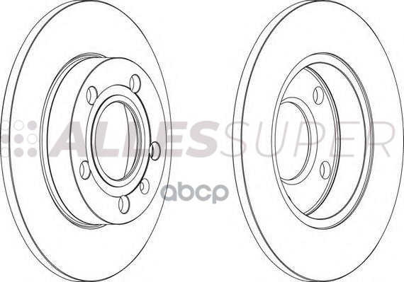 Ferodo DDF1709 Диск тормозной задний (комплект - 2 шт.) 