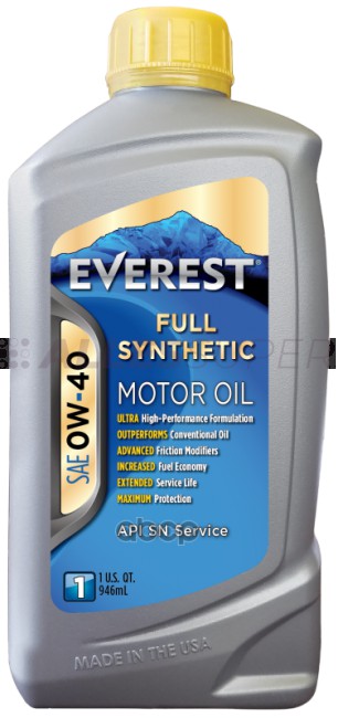 Everest Масло моторное 0W-40 (SP A3/B4) (full synt,) (4л) Everest Масло моторное 0W-40 (SP A3/B4) (full synt,) (4л)