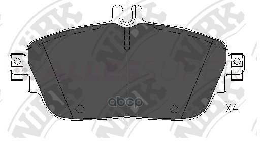 NIBK Колодки тормозные дисковые PN31009