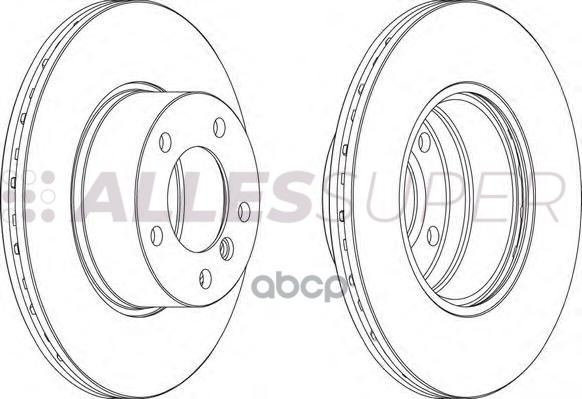 Ferodo DDF834 Диск тормозной передний (комплект - 2 шт.) 