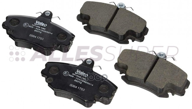 Valeo Колодки тормозные передние к-т 301002