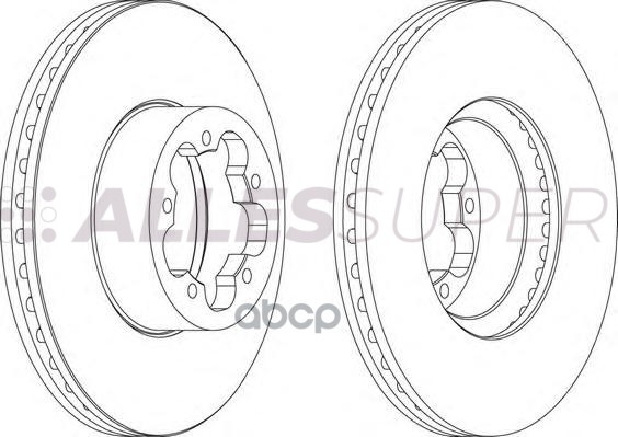 Ferodo DDF1555 Диск тормозной передний (комплект - 2 шт.) 