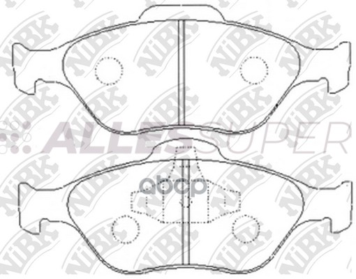 NiBK Колодки тормозные дисковые PN5495