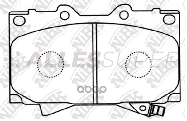 NIBK колодки тормозные дисковые PN1411